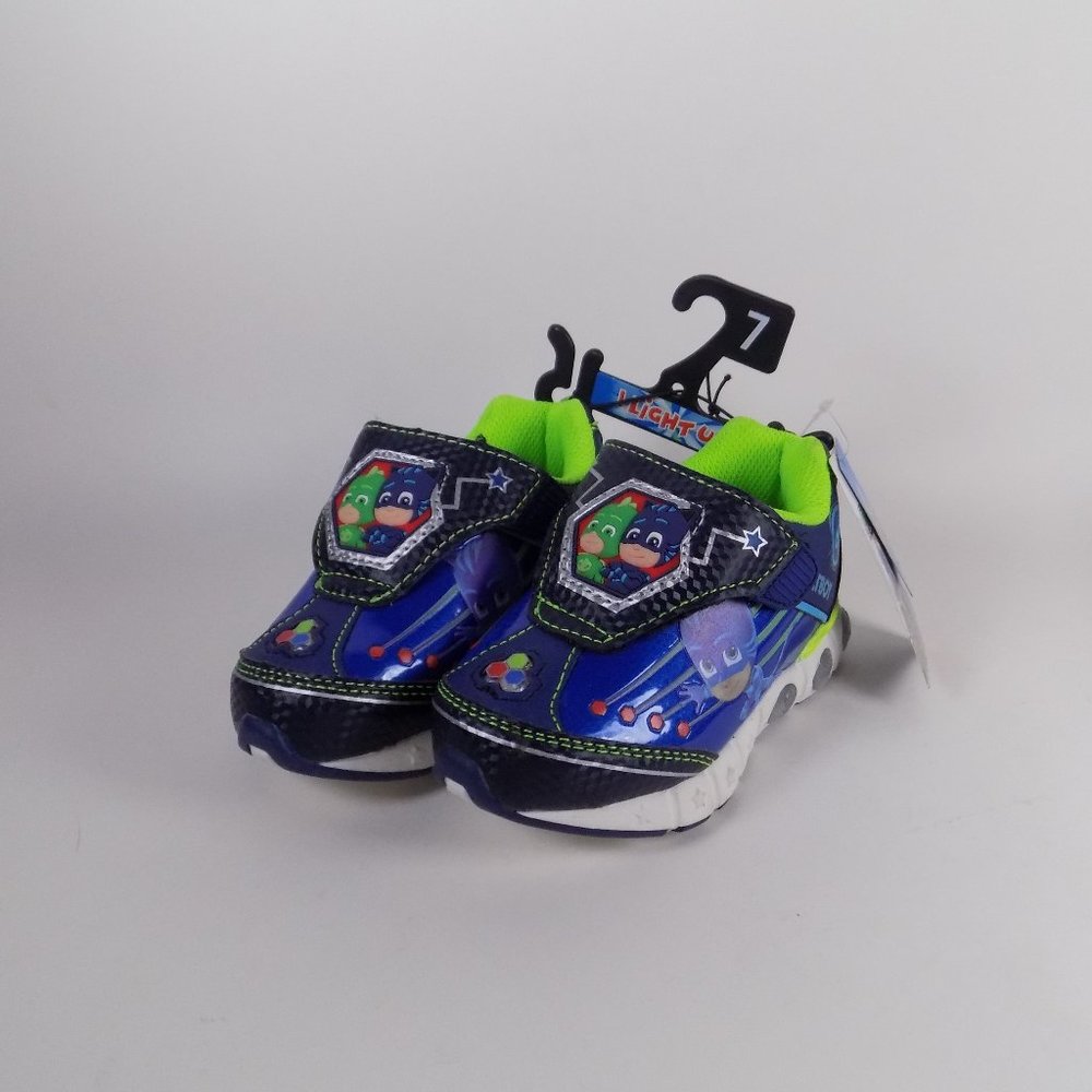 NEW PJ Mask Tennis Shoes Sneakers Catboy Gekko Boys Girls 7 Light Up